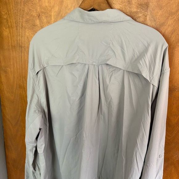 REI Co-Op Men's Tan Button Down Shirt Vented Mesh Nylon Rugged Hiking XXL Active - Picture 8 of 16